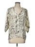 Waverly Grey Ivory 3/4 Sleeve Blouse Size L - photo 1