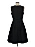Max and Cleo Damask Jacquard Solid Black Cocktail Dress Size 8 - photo 2