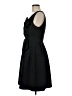 Max and Cleo Damask Jacquard Solid Black Cocktail Dress Size 8 - photo 5