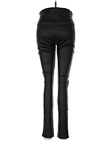Bianco Faux Leather Pants (view 2)