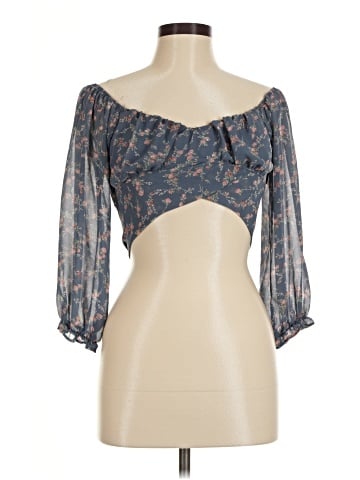 Papaya 3/4 Sleeve Blouse (view 1)