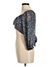 Papaya 100% Polyester Blue 3/4 Sleeve Blouse Size M - photo 5