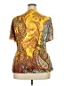 Appropriate Behavior 100% Polyester Yellow Short Sleeve Blouse Size 20 - photo 2