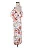 ASOS Floral White Cocktail Dress Size 6 - photo 5