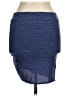 Free People Solid Blue Casual Skirt Size M - photo 2