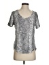 Z Supply Metallic Silver Short Sleeve T-Shirt Size S - photo 1