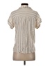 Be Cool Ivory Short Sleeve Blouse Size S - photo 2