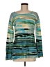 Forte Tie-dye Teal Pullover Sweater Size M - photo 1