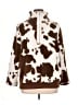Shein Curve 100% Polyester Animal Print Brown Pullover Sweater Size 0X - photo 1