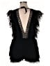 Peixoto 100% Viscose Rayon Black Romper Size XL - photo 2