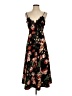 Foxiedox Floral Black Casual Dress Size XS - photo 1