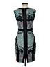 BCBGMAXAZRIA 100% Polyester Graphic Teal Cocktail Dress Size 10 (petite) - photo 2