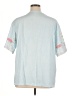 Unbranded 100% Polyester Silver Short Sleeve Blouse Size XL - photo 2