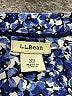 L.L.Bean Print Blue Short Sleeve Blouse Size XS - photo 7