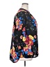 Violet & Claire Floral Black 3/4 Sleeve Blouse Size 2X - photo 4