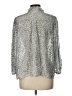BA&SH Animal Print Silver 3/4 Sleeve Blouse Size Lg (3) - photo 2