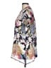 Assorted Brands Floral Gray Short Sleeve Blouse Size L - photo 5