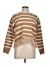 Dreamers By Debut Stripes Tan Pullover Sweater Size L - photo 1