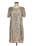 Cable & Gauge Metallic Silver Cocktail Dress Size L - photo 1