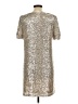 Cable & Gauge Metallic Silver Cocktail Dress Size L - photo 2
