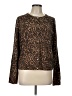 Gap Animal Print Brown Pullover Sweater Size L - photo 1