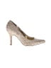 Rampage Animal Print Ivory Heels Size 7 1/2 - photo 1