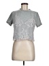 Shein 100% Polyamide Gray Short Sleeve T-Shirt Size 6 - photo 1