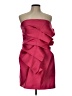 A.L.C. 100% Polyester Red Burgundy Cocktail Dress Size 10 - photo 1