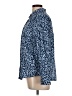 Talbots 100% Cotton Animal Print Blue Long Sleeve Button-Down Shirt Size L - photo 5
