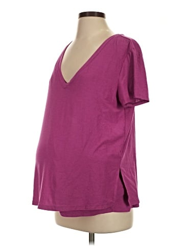Beyond the Bump by Beyond Yoga Short Sleeve T-Shirt (view 1)