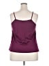 Faded Glory 100% Polyester Burgundy Tank Top Size 2X - photo 2