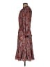 Talbots Paisley Burgundy Casual Dress Size M - photo 5