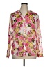 Kut from the Kloth 100% Polyester Floral Pink Long Sleeve Blouse Size XL - photo 1