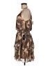 Express 100% Polyester Paisley Brown Cocktail Dress Size M - photo 5