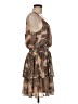 Express 100% Polyester Paisley Brown Cocktail Dress Size M - photo 4