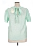 Peach Green Short Sleeve Blouse Size 1X - photo 2