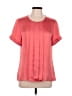 Violet & Claire 100% Polyester Pink Short Sleeve Blouse Size L - photo 1