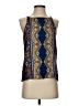 Renee C. Blue Sleeveless Blouse Size S - photo 1