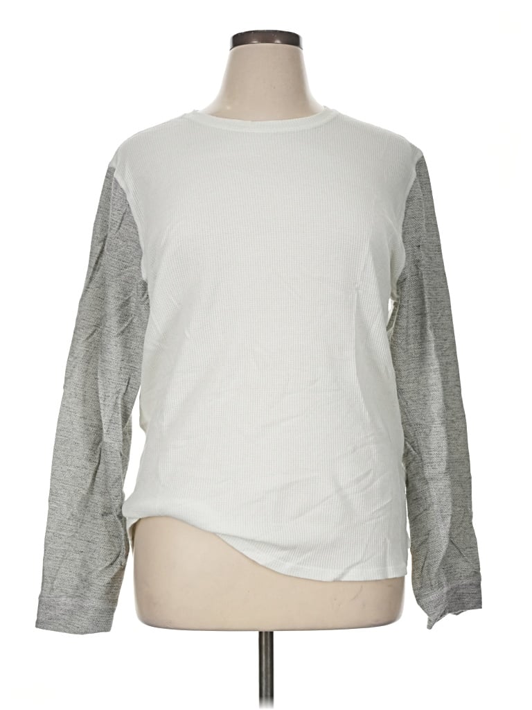 Pre-owned Assorted Brands Long Sleeve T-shirt In Silver