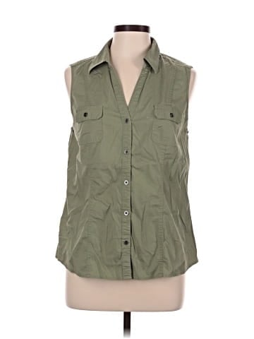 SONOMA life + style Sleeveless Button-Down Shirt (view 1)