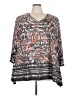Ruby Rd. Gray 3/4 Sleeve T-Shirt Size 3X - photo 1