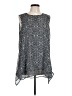 Fever 100% Polyester Silver Sleeveless Blouse Size L - photo 1