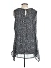 Fever 100% Polyester Silver Sleeveless Blouse Size L - photo 2