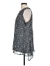 Fever 100% Polyester Silver Sleeveless Blouse Size L - photo 5