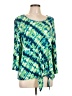 Ruby Rd. Green 3/4 Sleeve T-Shirt Size L - photo 1