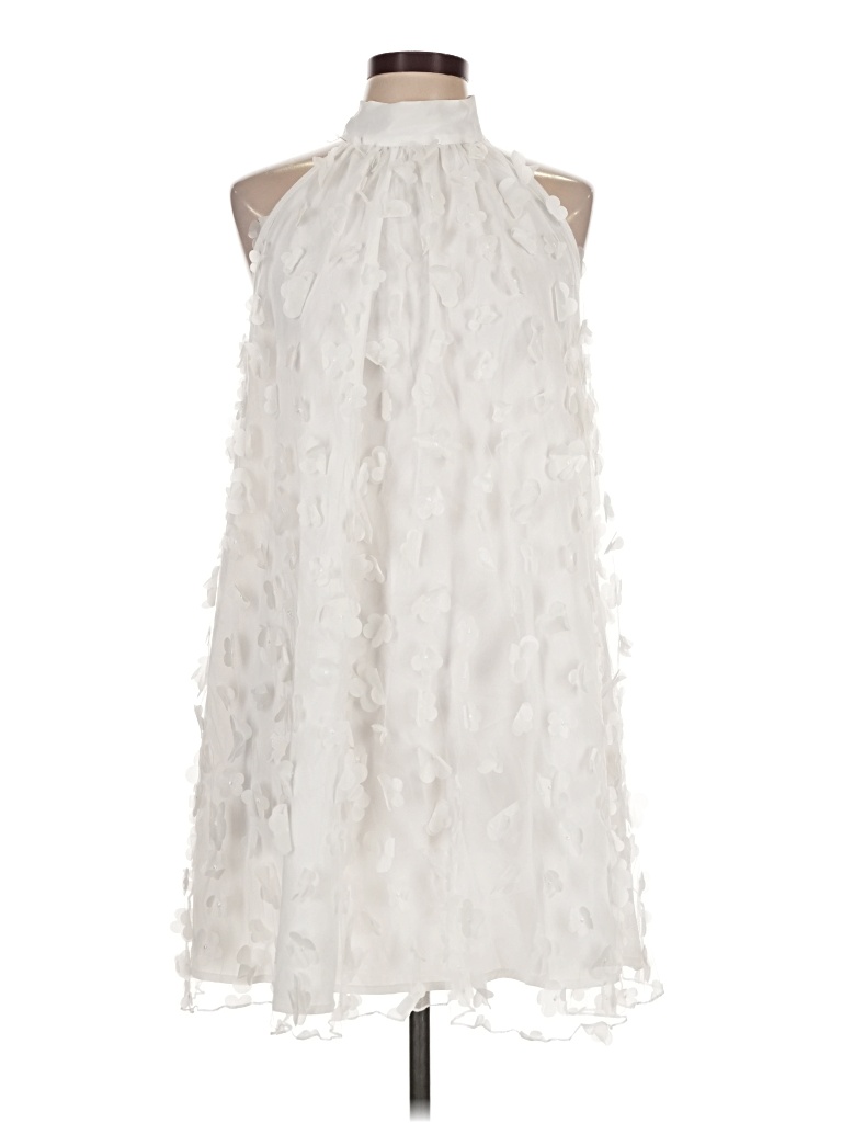 Pre-owned Assorted Brands Cocktail Dress In White