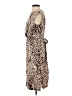 Ann Taylor Animal Print Brown Cocktail Dress Size 2 Petite - photo 5