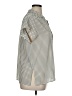 Max Studio 100% Polyester Houndstooth Ivory Short Sleeve Blouse Size XL - photo 4