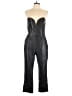 Amanda Uprichard Metallic Black Jumpsuit Size L - photo 1