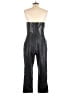 Amanda Uprichard Metallic Black Jumpsuit Size L - photo 2